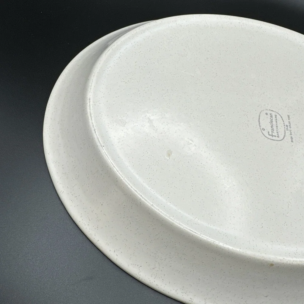 Franciscan Tulip Time Serving Platter Vintage‎ 60s Plate Earthenware Oval MCM